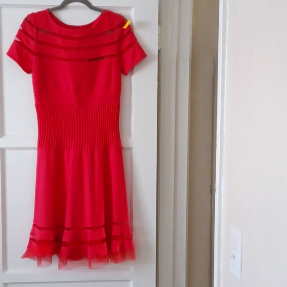 Tadashi Shouji Dress Carnelian Red Size S